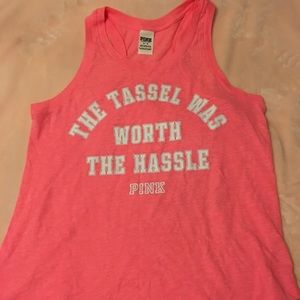 PINK Top ~ The Tassel was worth the hassle .